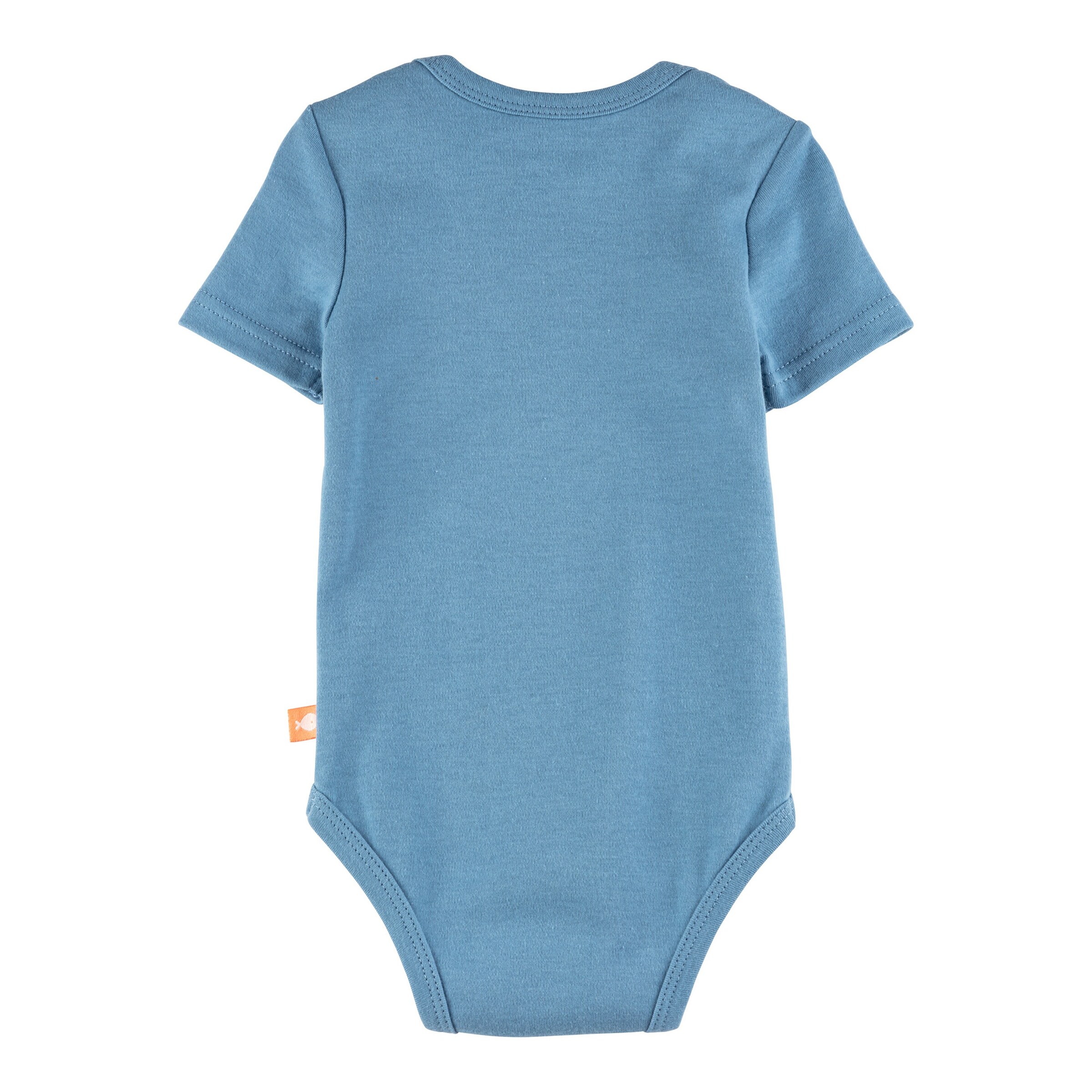 Bornino - Summer Beach 3er-Pack Bodys kurzarm Strand Ringel blau/natur