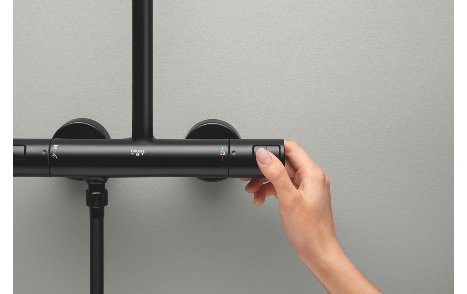 Duschsystem Vitalio Start System 250<br>Duschsystem mit Thermostatbatterie für die Wandmontage