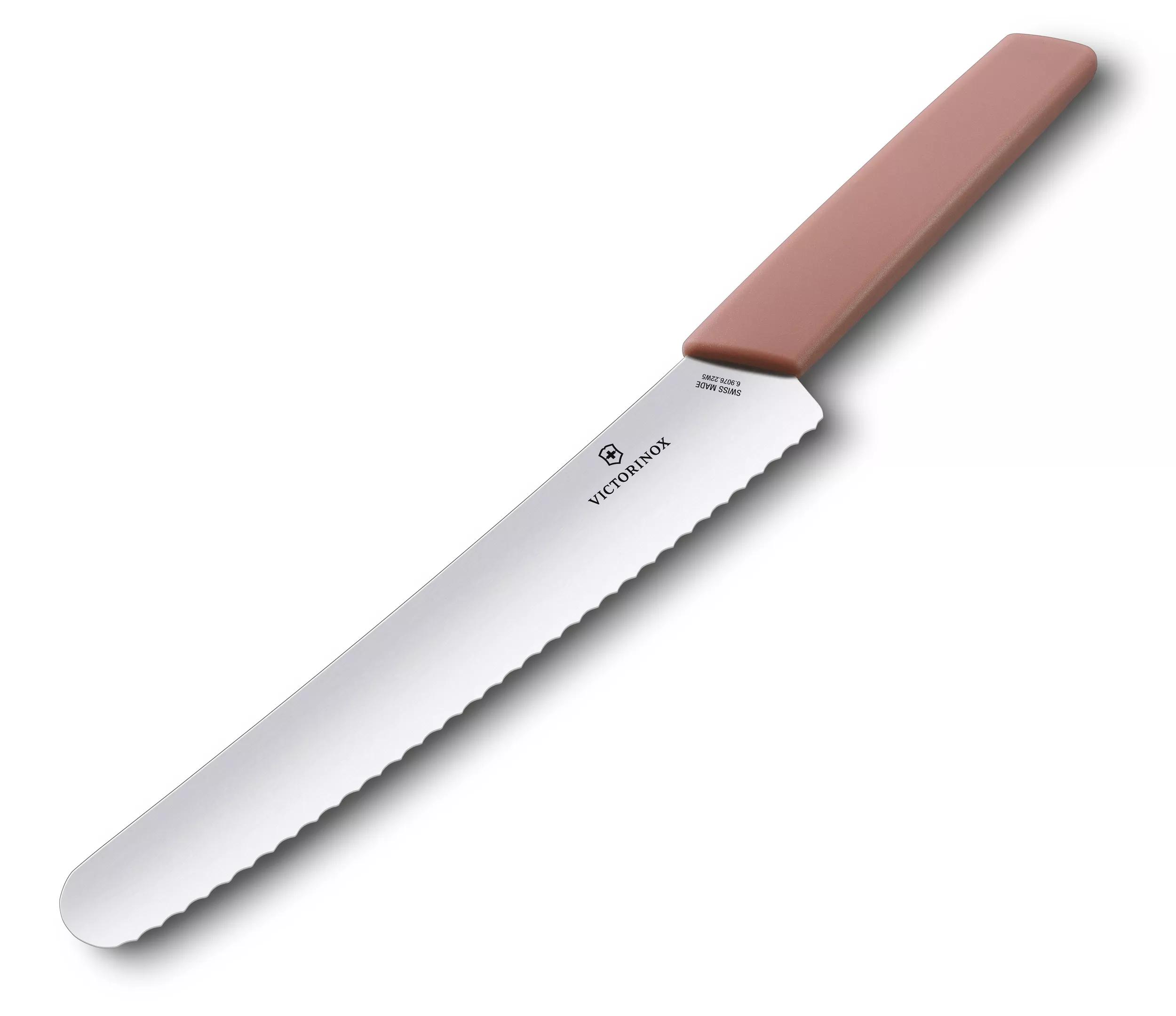 Swiss Modern Brot- und Konditormesser-apricot-rose