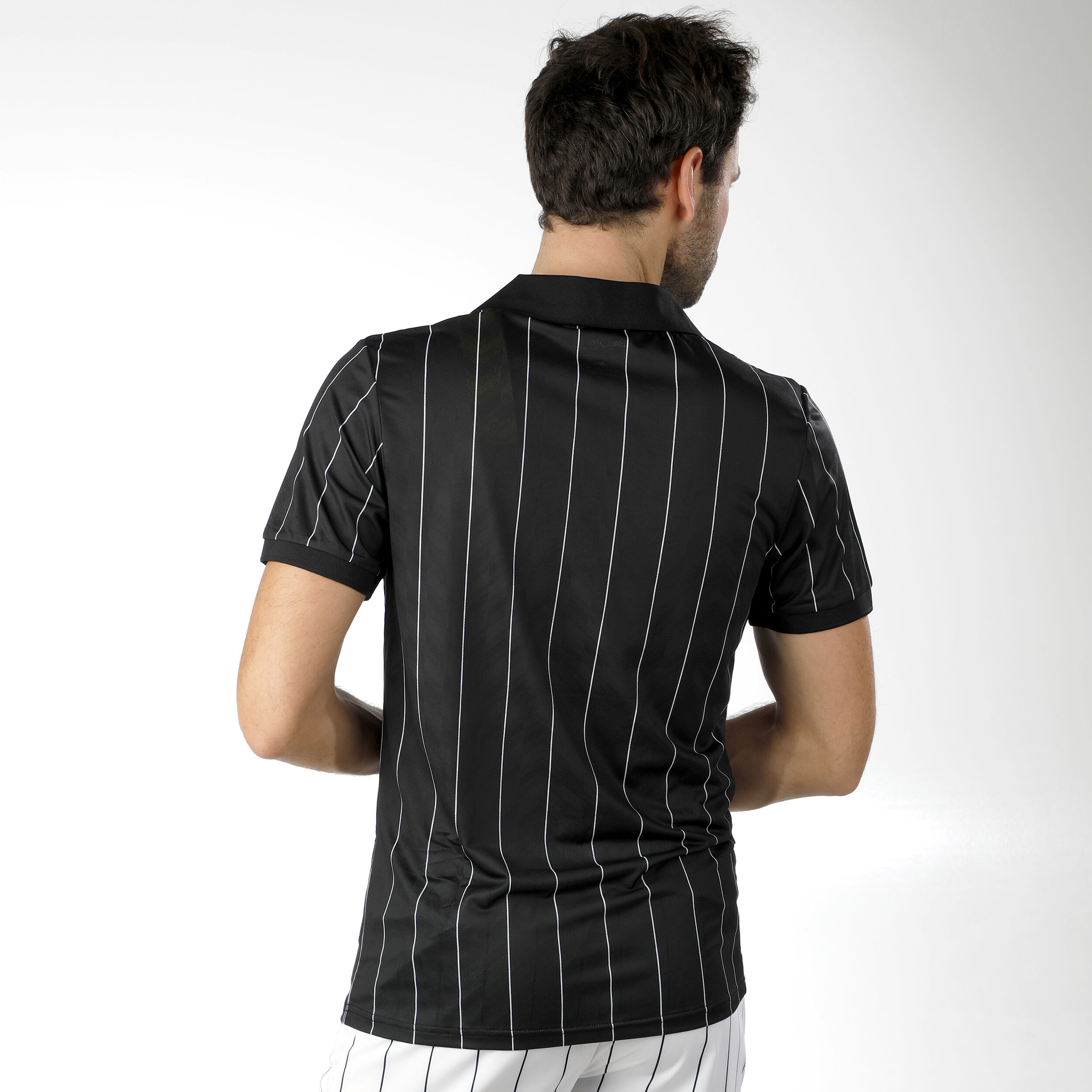 Tennis-Point Stripes Polo Edition Spéciale Hommes - Noir , Blanc