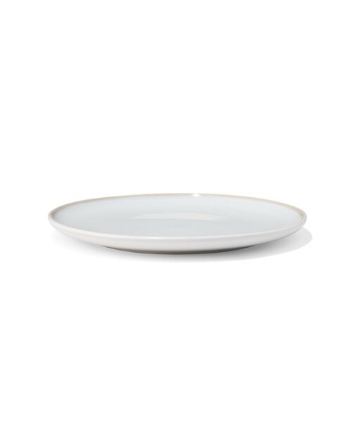 petite assiette Helsinki émail réactif blanc Ø20cm