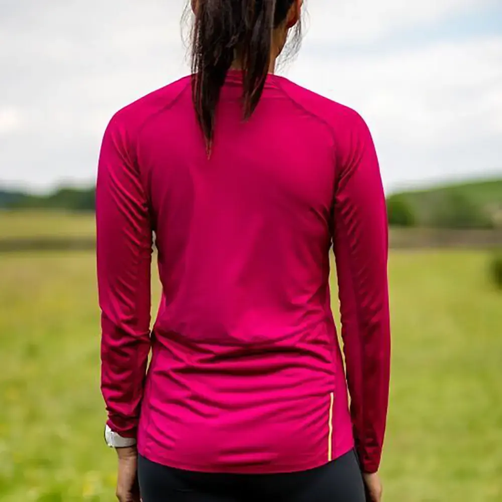 Inov-8 Base Hardloopshirt Lange Mouwen Roze Dames