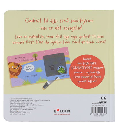 Forlaget Bolden Bog - Godnat, L?ve - En Magisk Lommelygte-Bog -