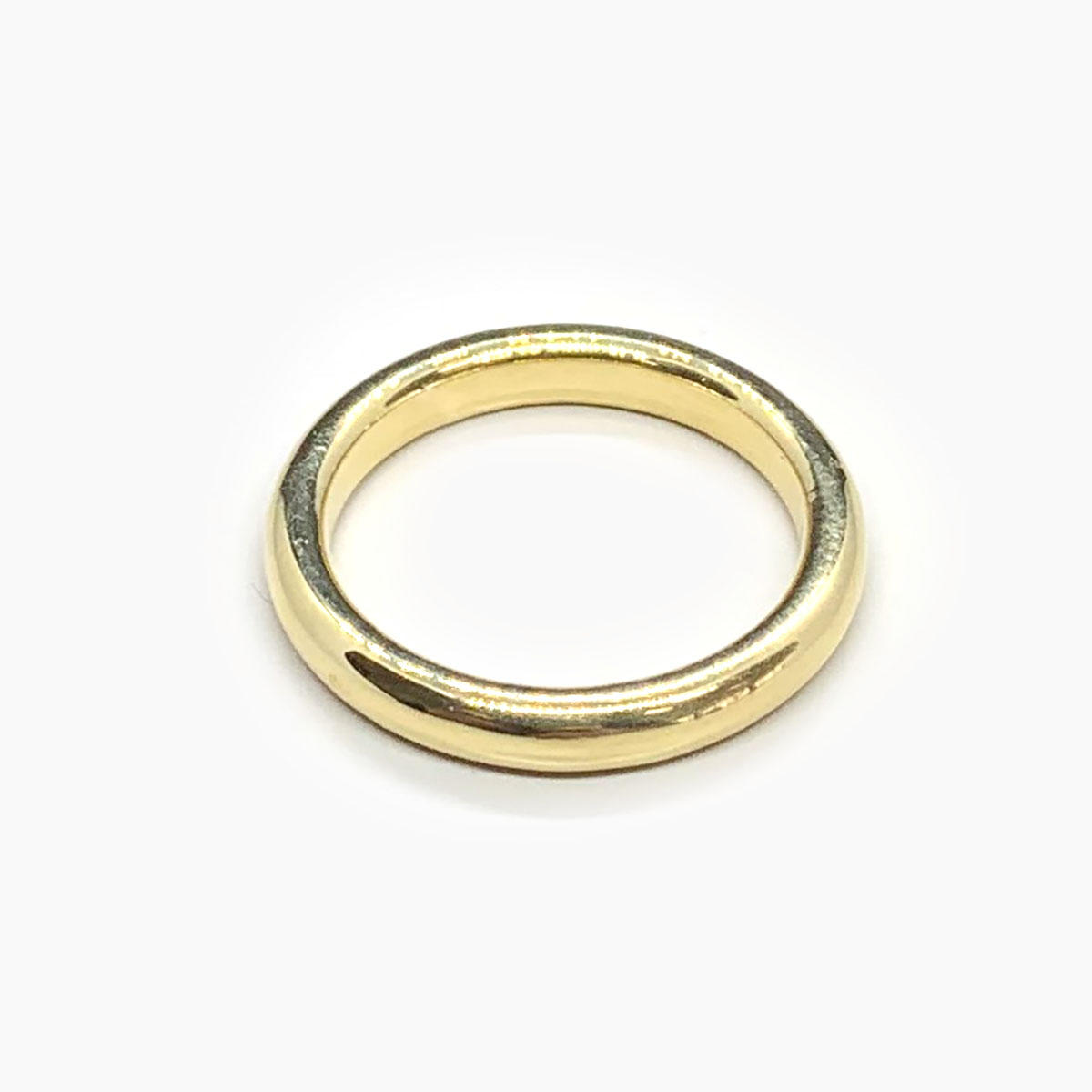 Bague d'occasion or 750 jaune demi-jonc