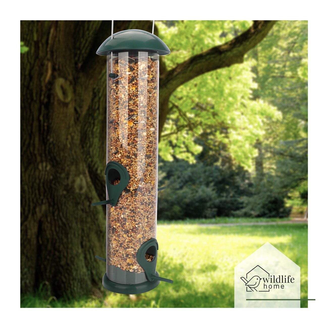 WILDLIFE HOME Vogelfuttersäule für Körnerfutter, 30cm