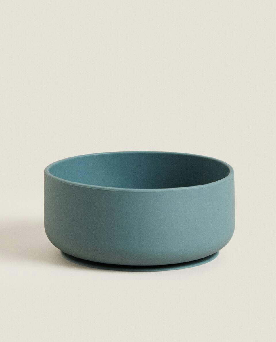 Tigela de silicone com ventosa