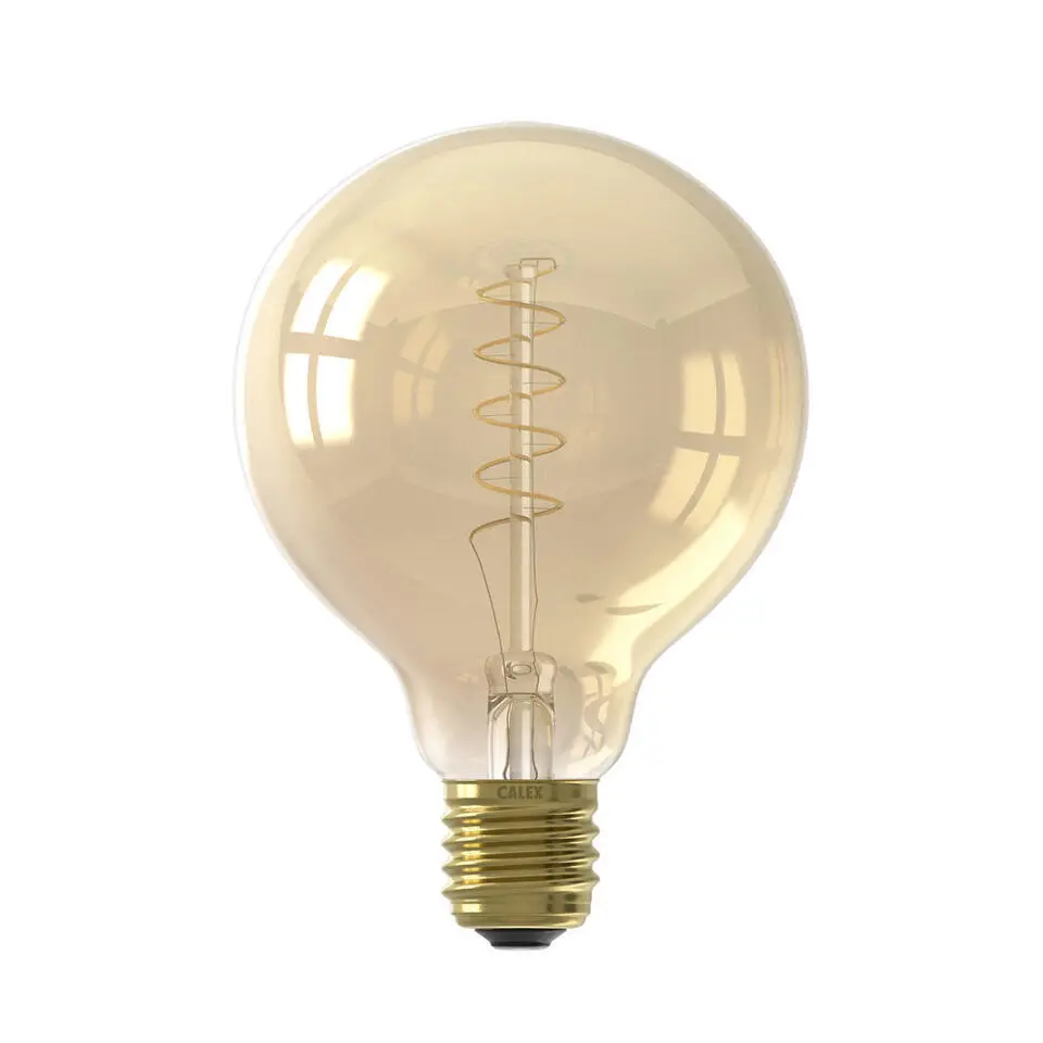 Calex LED globe - G95 - goudkleur - E27 - 3,8W - 250lm - dimbaar