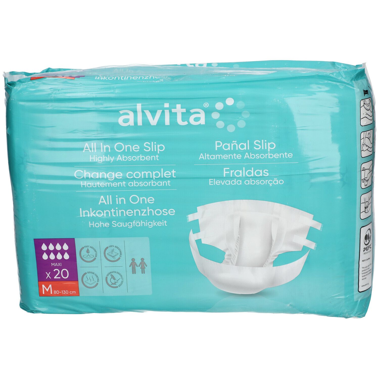 alvita® All-in-One Inkontinenzhosen Maxi Medium Nacht