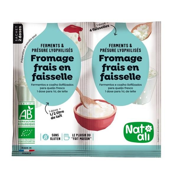 Preparação Em Pó Biológica Para Queijo Fresco