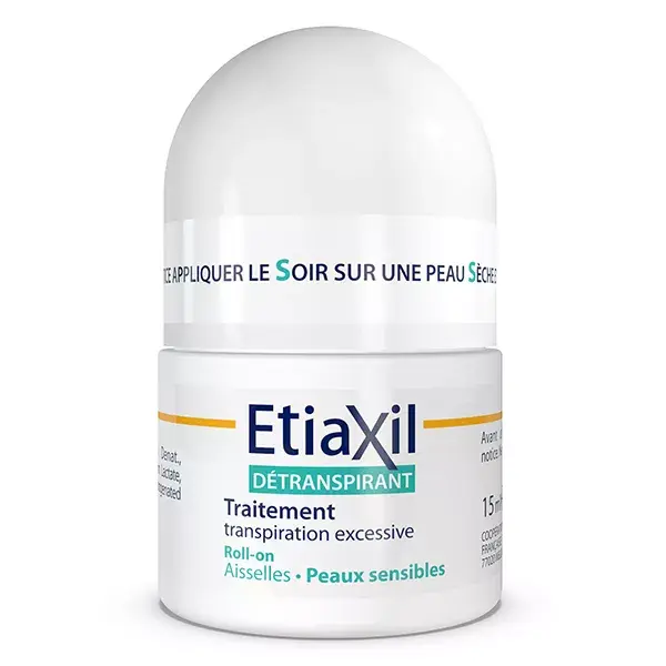 Etiaxil Desodorante Antitranspirante para Transpiração Excessiva, Pele Sensível, 15ml