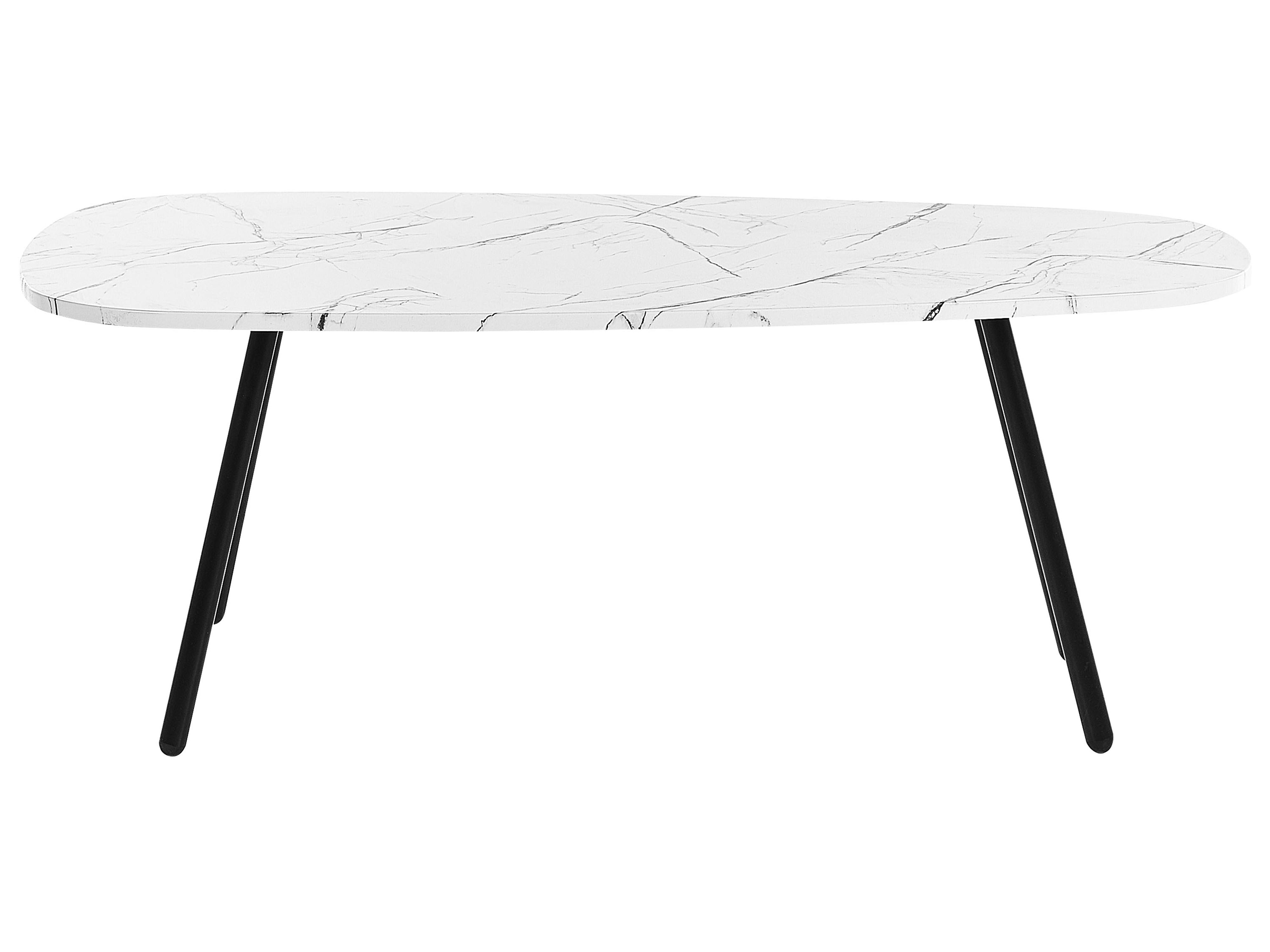 Salontafel BIDDLE Wit marmer