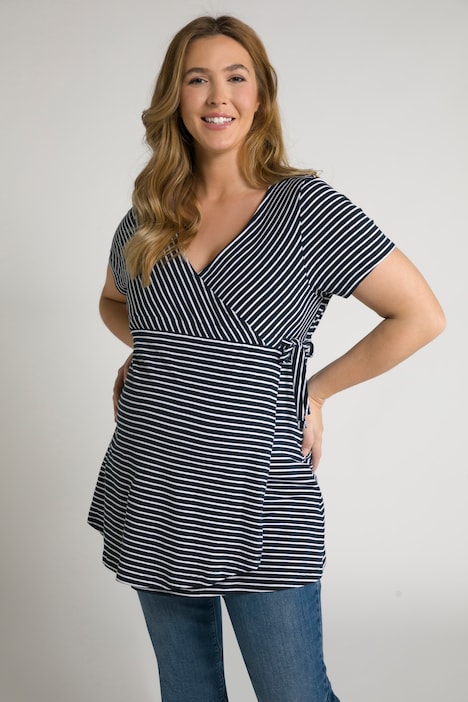 Bellieva-T-Shirt, Stillfunktion, Ringel, A-Linie, Halbarm