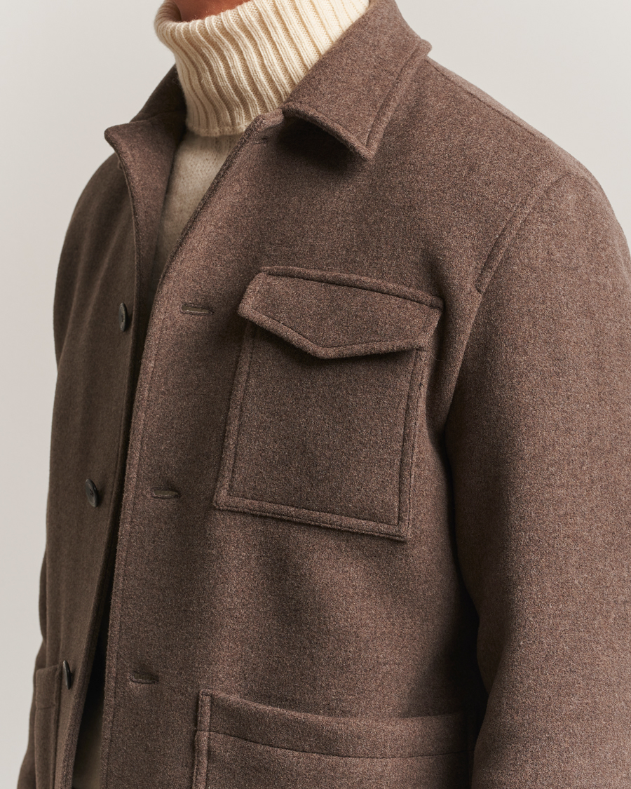 Herno Soft Wool Field Jacket Beige