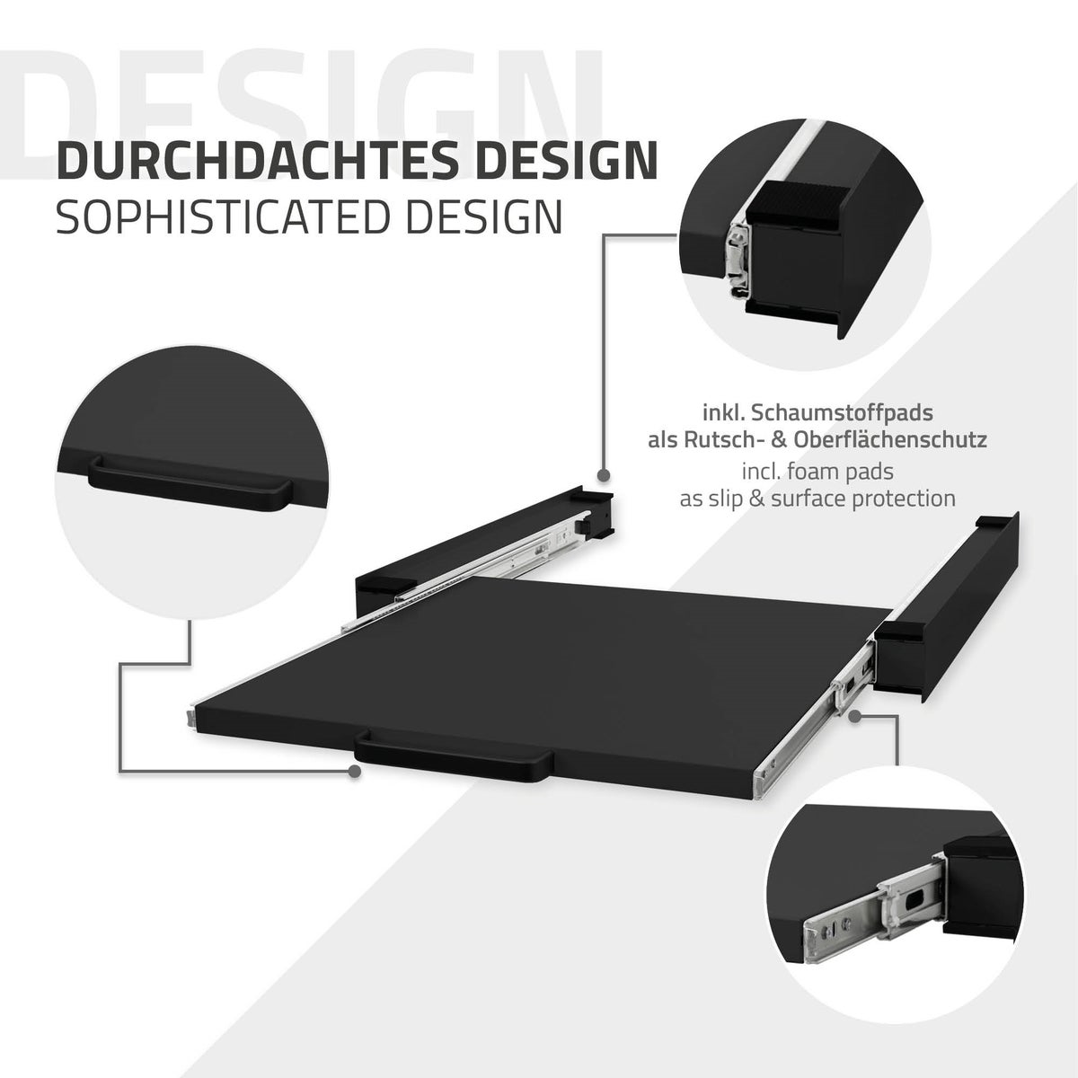 ML-Design Stapelframe met uitschuifbare plank, staal, 60x60 cm, zwart, verbindingsframe voor wasmachine/droger, stapelkit met uitschuifbare plank voor wasmand, universeel stapelframe