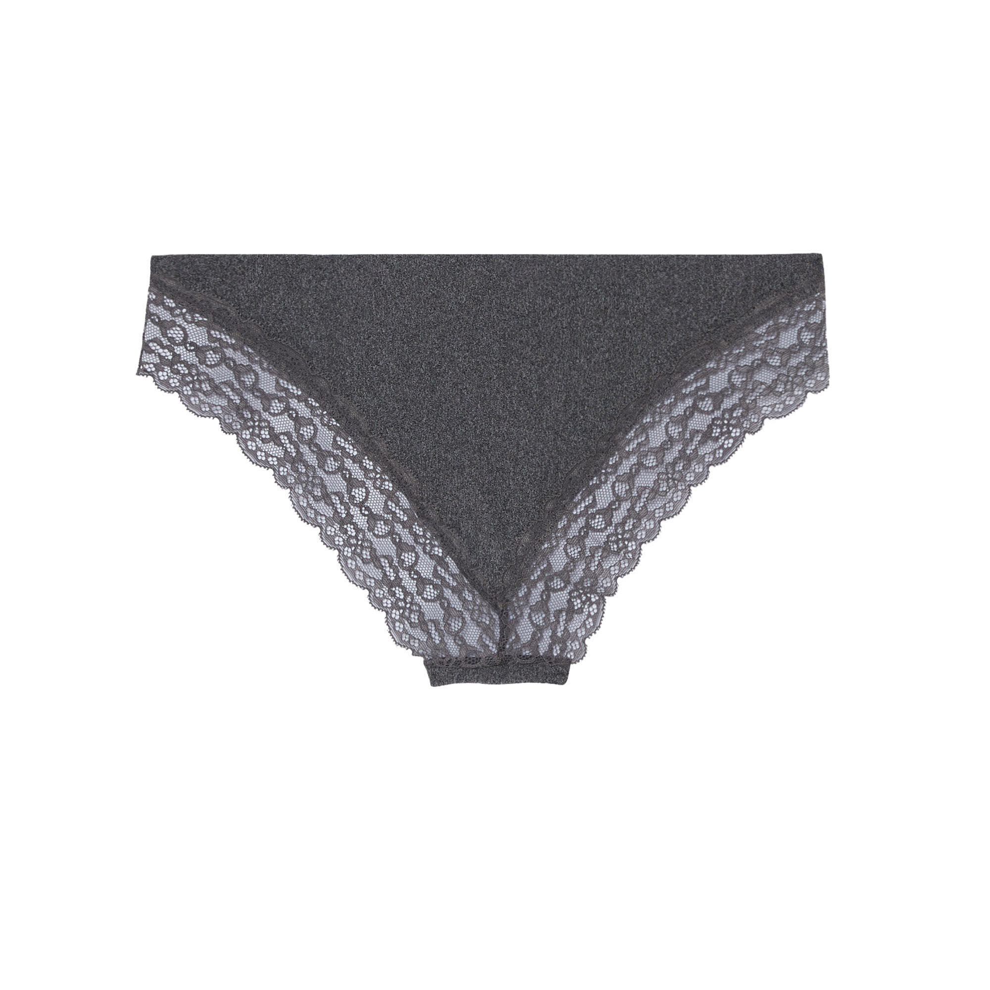 Culotte en microfibre et dentelle