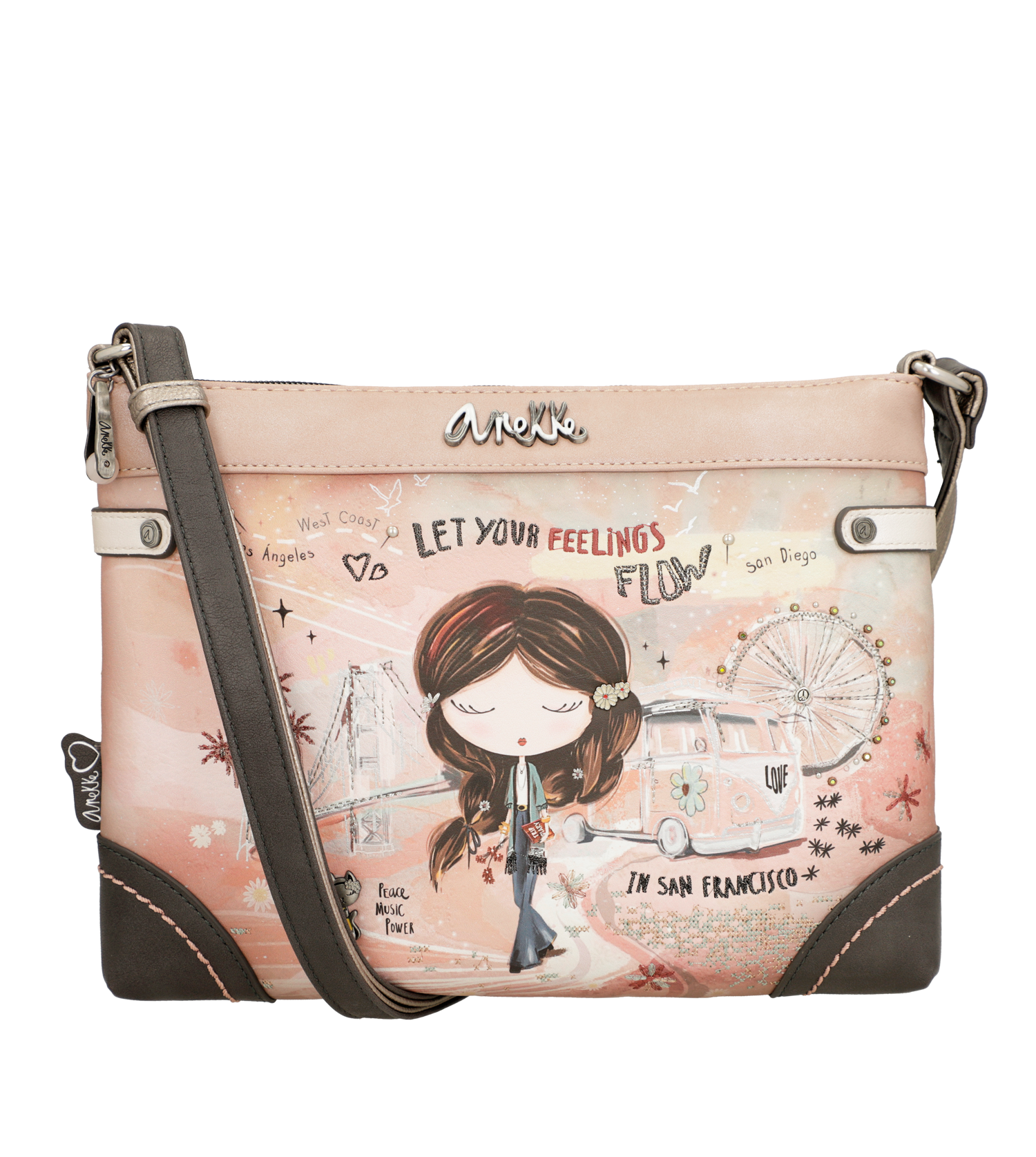 Anekke Crossbody Tasche rose beige