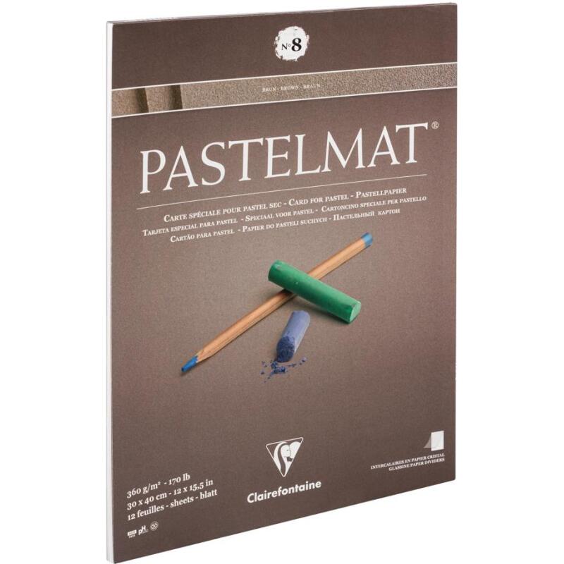 Pastelmat bloc collé 12F 30x40cm 360g n°8