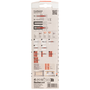 Fischer DuoXpand constructieplug 10x120 mm 4 stuks