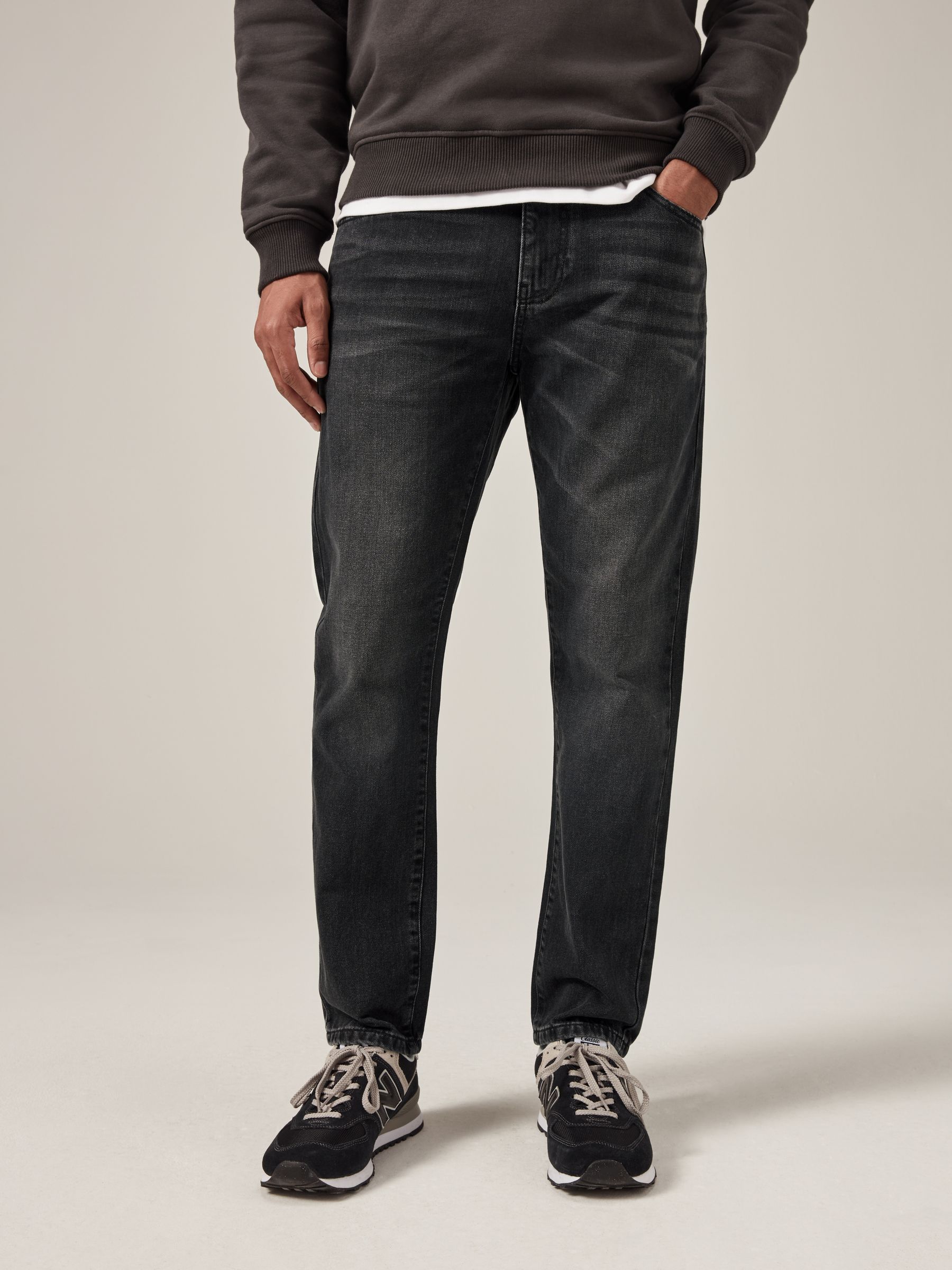 Zwart gewassen - 100% katoenen authentic jeans