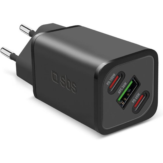 SBS Chargeur secteur GaN 100W Power Delivery