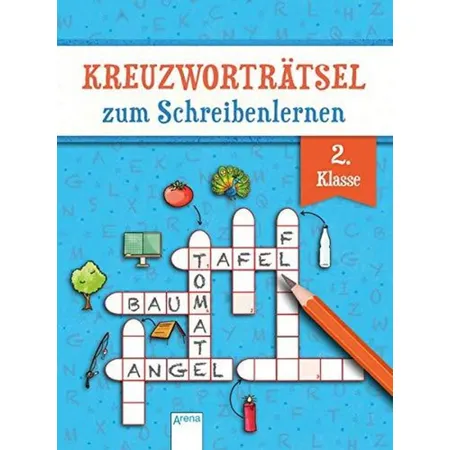 Arena Kreuzworträtsel zum Schreibenlernen. 2. Klasse