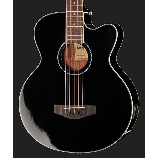 Harley Benton B-35BK Acoustic Bass Bundle
