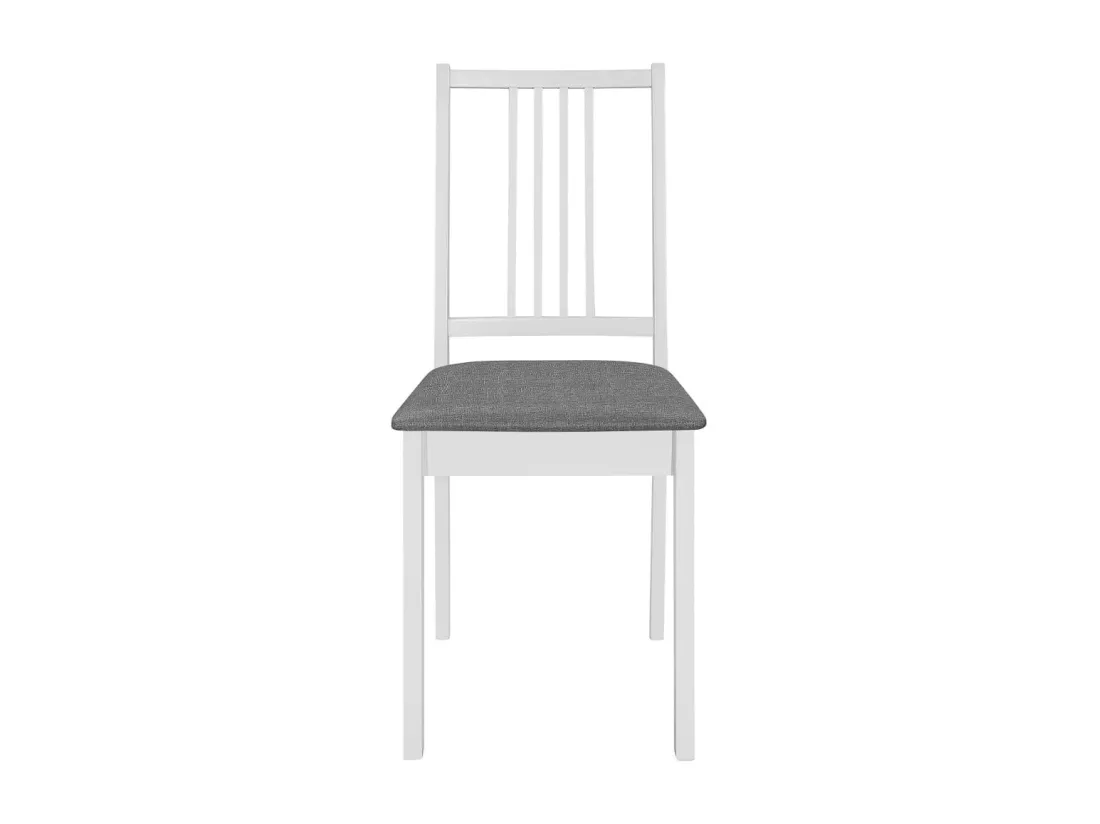 Mobilier de salle à manger 5 pcs MDF Blanc