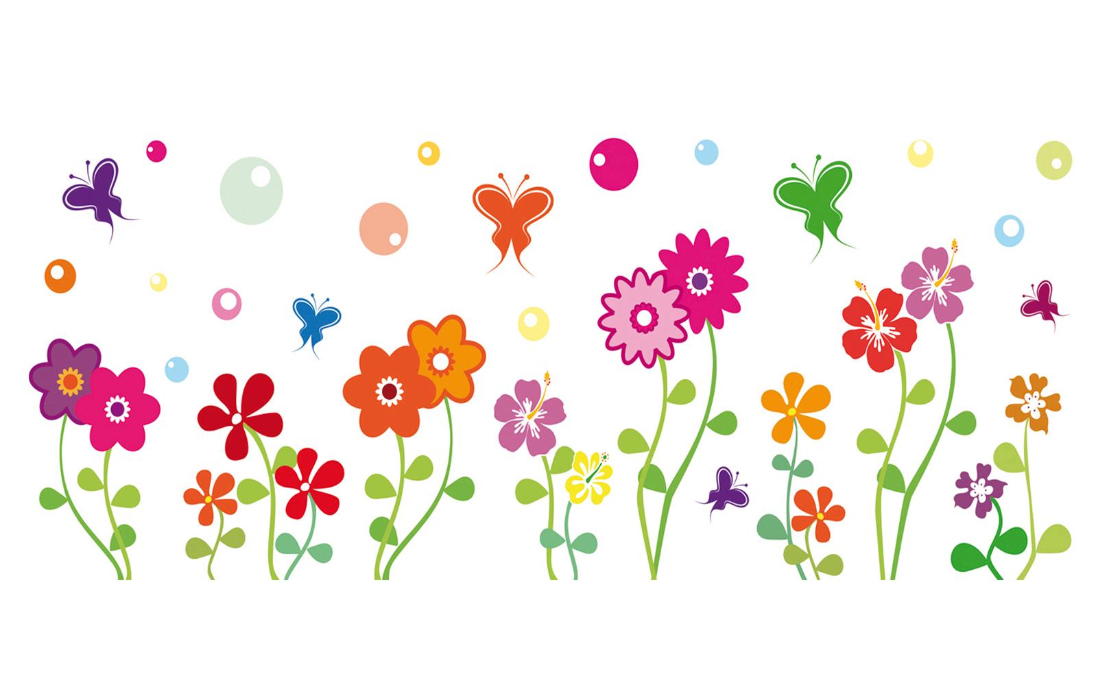 Fensterfolie Jardin 46 x 150 cm, BuntStatisch haftende Fensterfolie