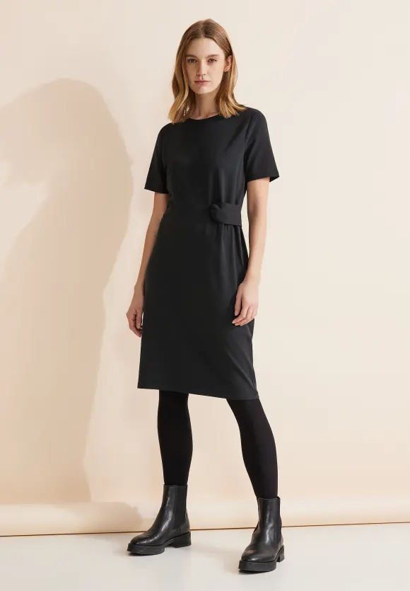 Kleid mit Knotendetail - Black