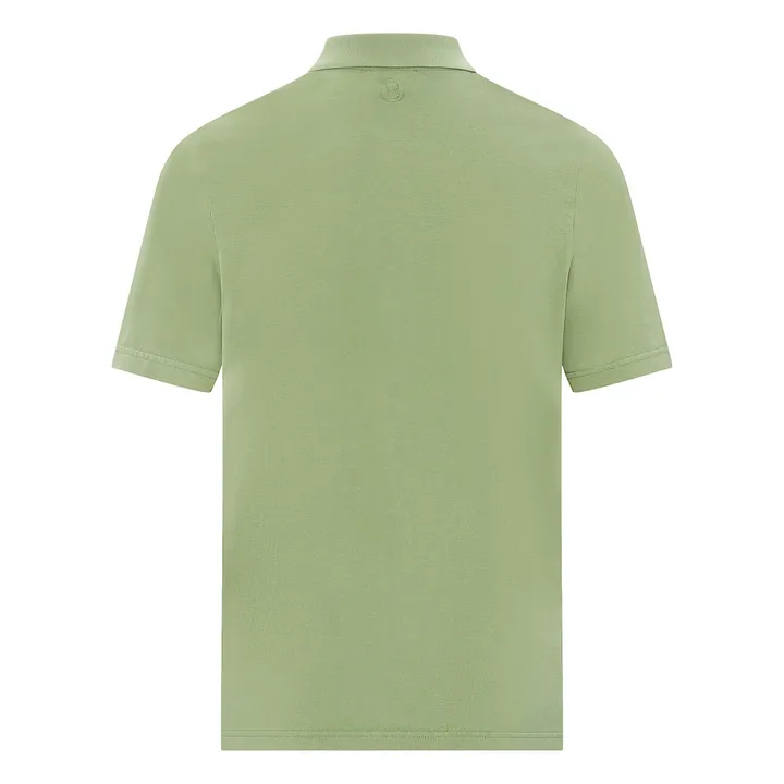 SMALLABLE BASICS Polo Homme Coton Bio | Vert Eucalyptus