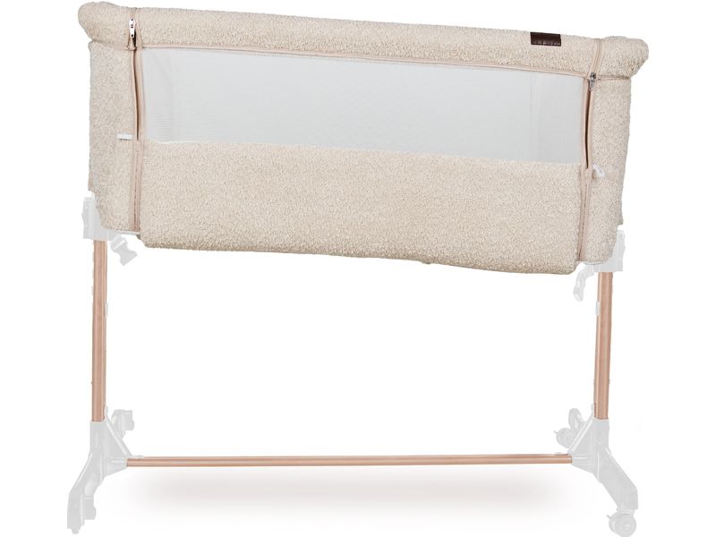 Quax Beistellbett Side-By-Side Sheep Boucle Platzsparendes und bequemes Kinderbett
