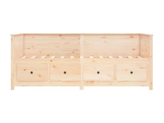 Lit de jour sans matelas 80x200 cm bois de pin massif