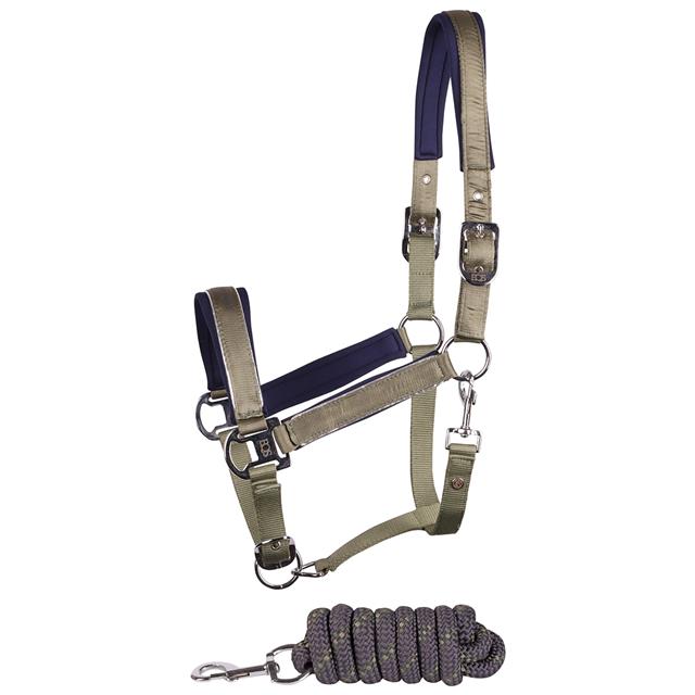 Halsterset Harry's Horse Satin Eli Lichtgroen