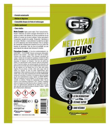 Nettoyant pour Freins GS27 Pro 600ml