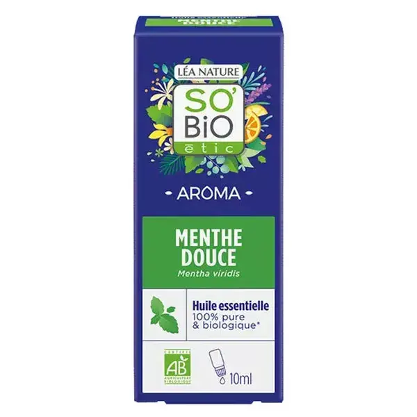 Óleo Essencial de Hortelã Doce Orgânico So'Bio Étic Aroma 10ml