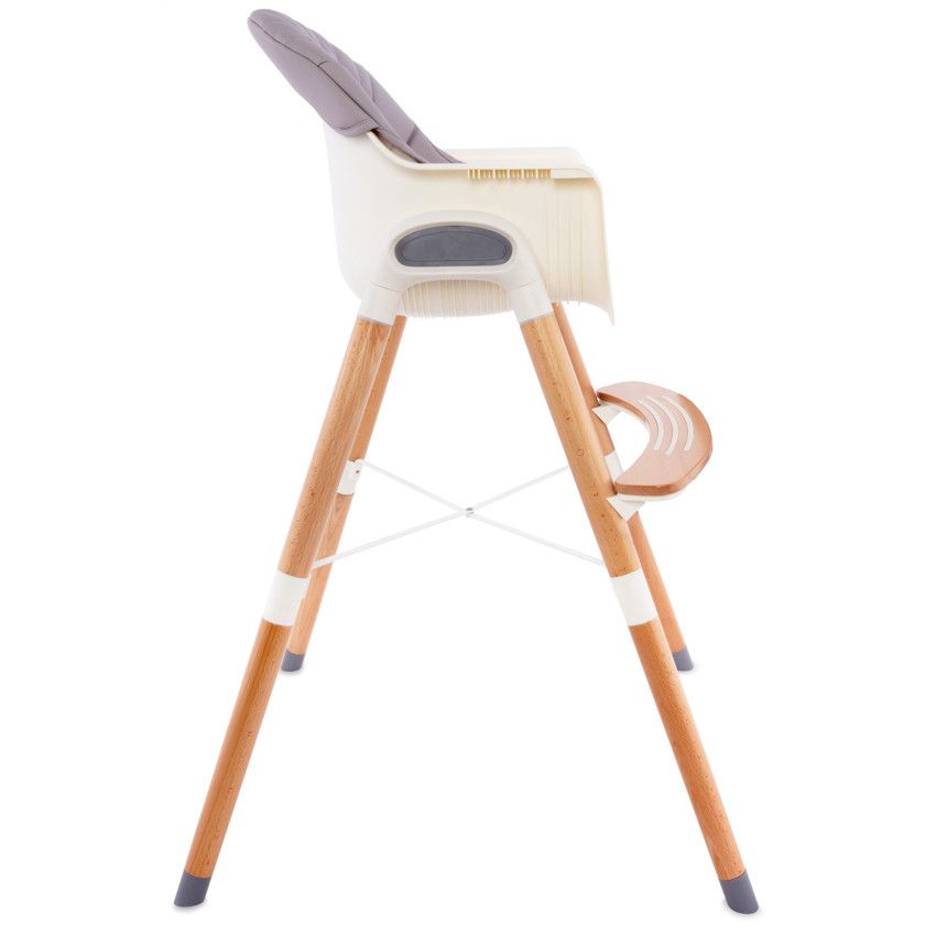 Chaise haute fixe Vaniya transformable - Beige - Ecru