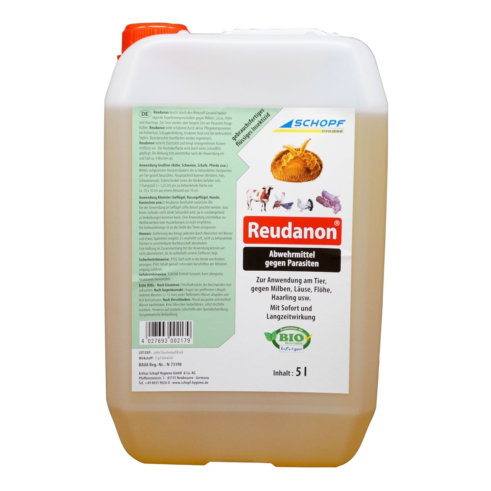Schopf Reudanon - biologische Ungezieferbekämpfung
