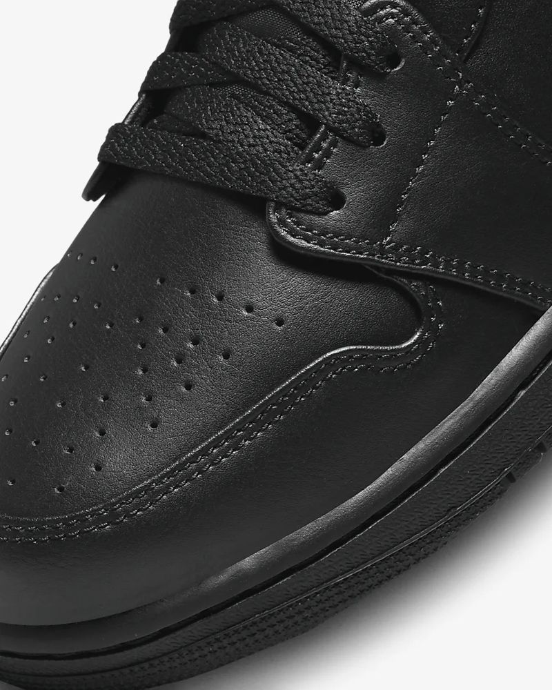 Chaussures Nike Jordan 1 Mid Noir pour homme