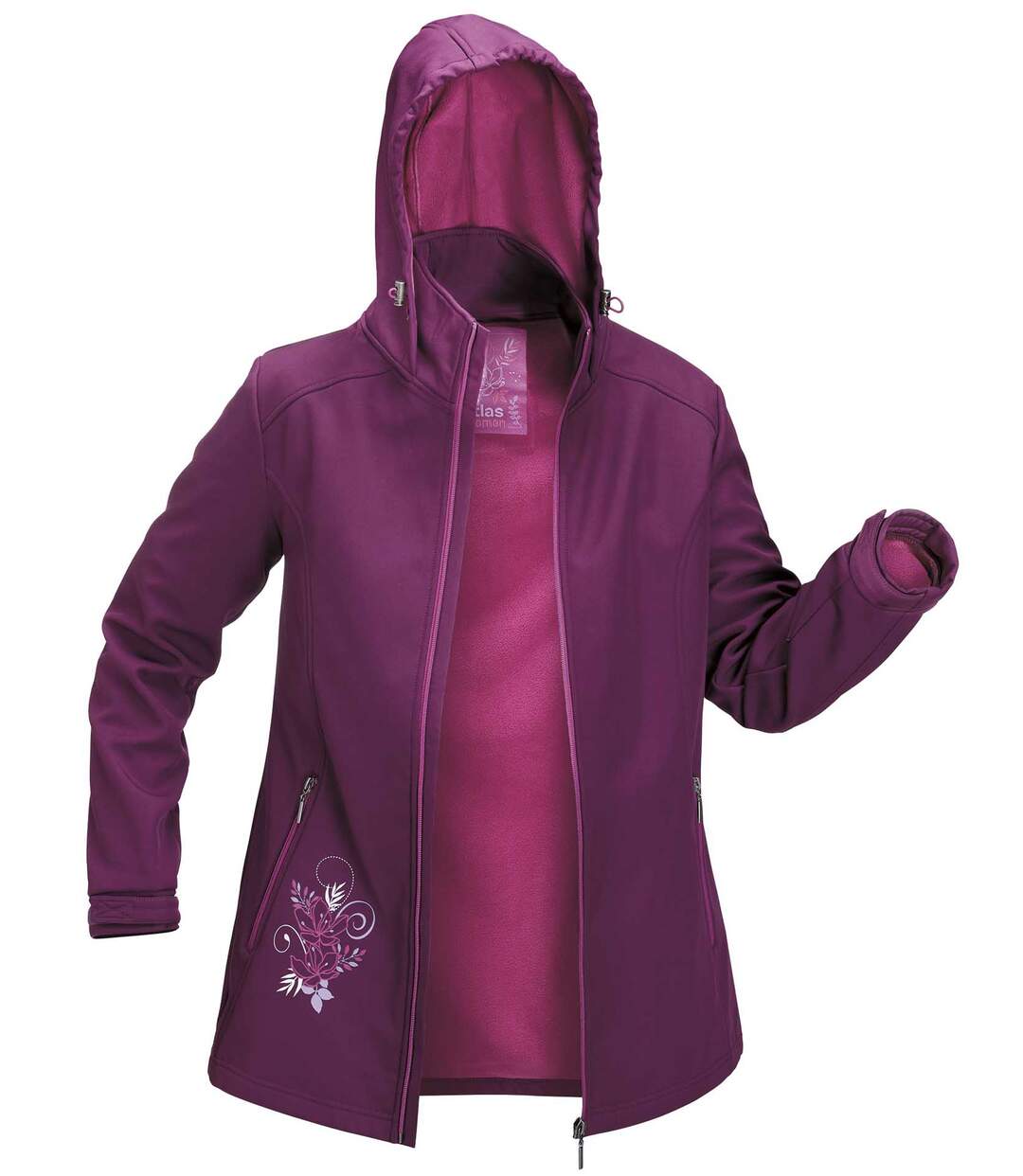 Veste Softshell à Capuche Doublée Polaire