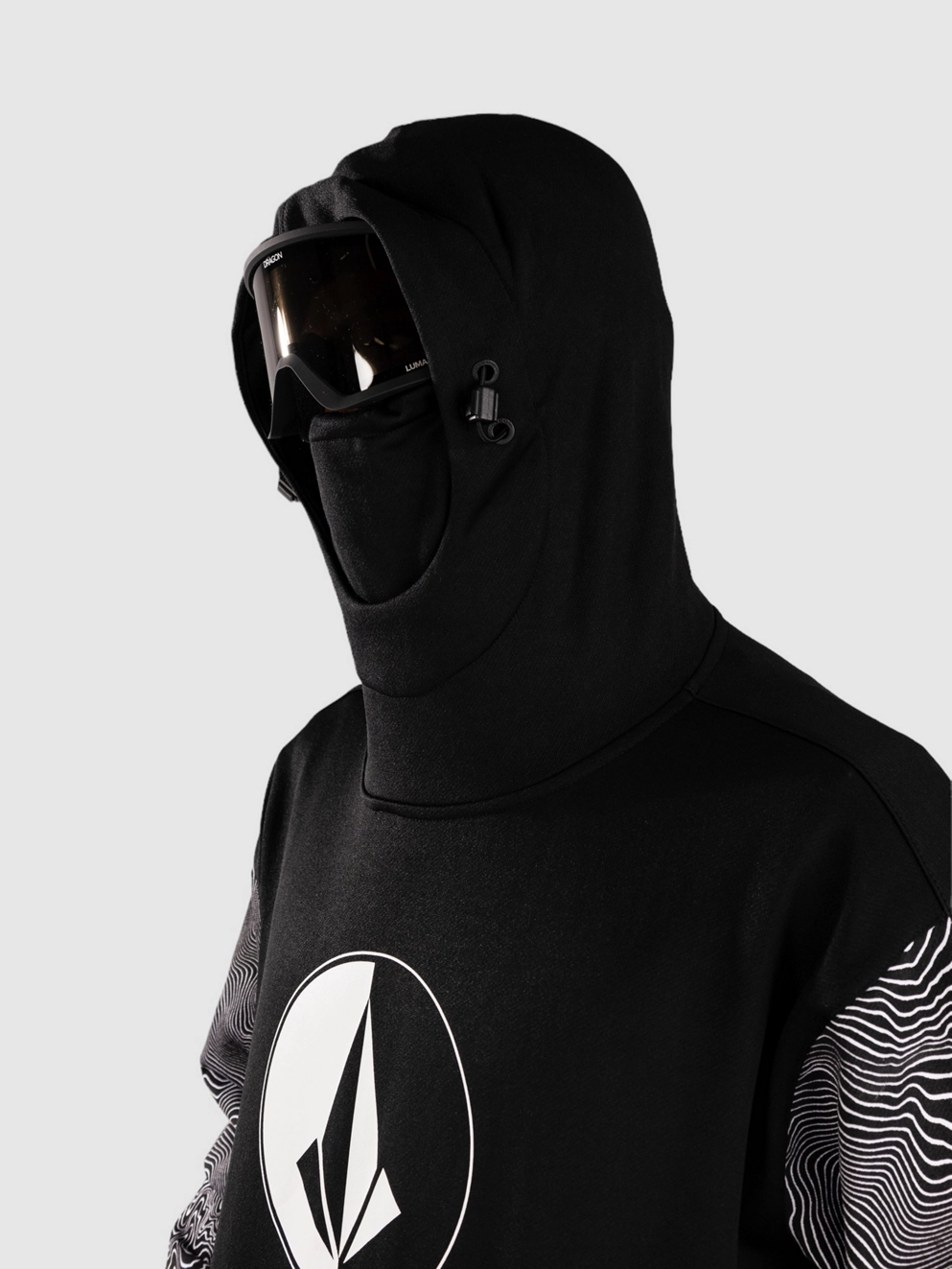 Volcom Hydro Riding Shred Hoodie black print