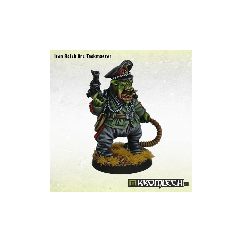 Iron Reich Orc Taskmaster with Gnaw Hound