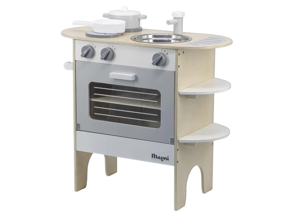 Magni Legekøkken med ovn, kogeplader og vask/ Play kitchen, with sink, oven and hobs