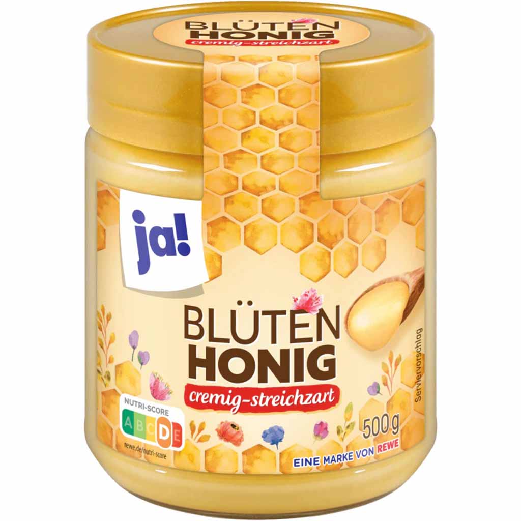 ja! Blütenhonig cremig streichzart 500g MHD:16.10.25