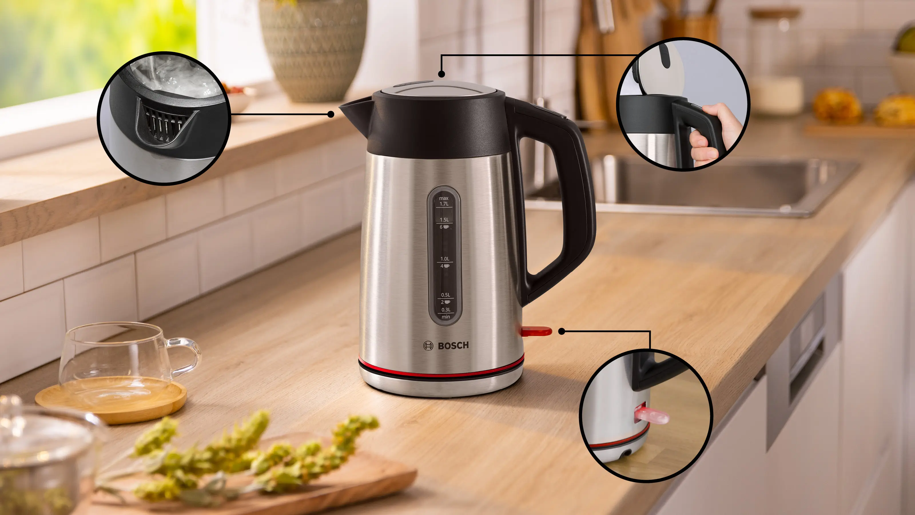 Waterkoker MyMoment Roestvrij staal TWK5M440
