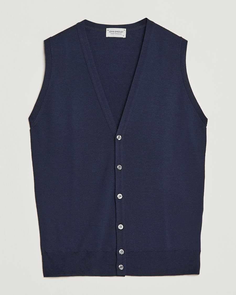 John Smedley Huntswood Slim Fit Waistcoat Midnight