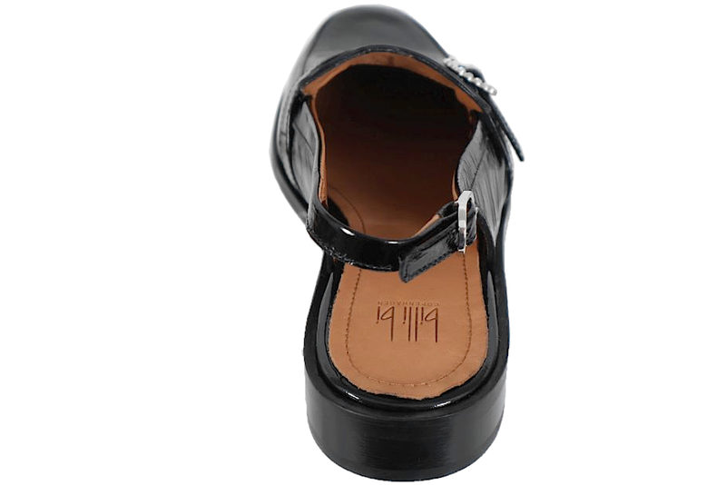 BILLI BI VENICE SLINGBACK I SORT GLAT SKIND