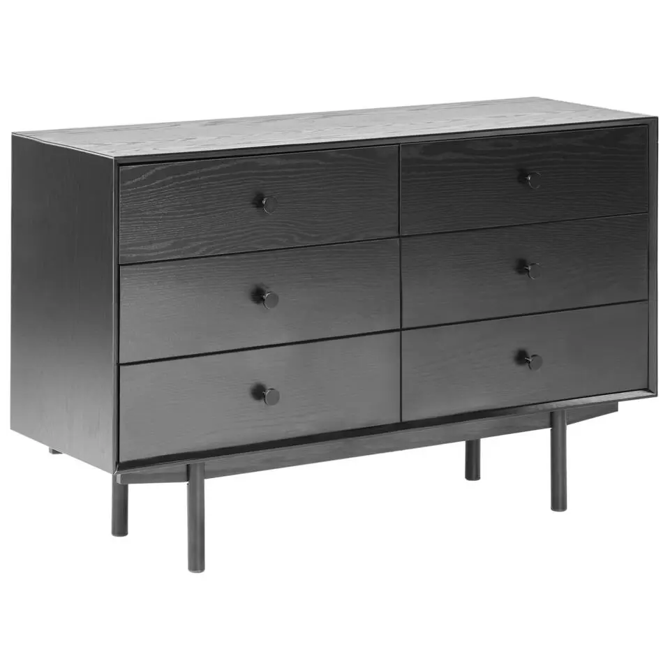 ALCESTER - Ladekast - Zwart - MDF
