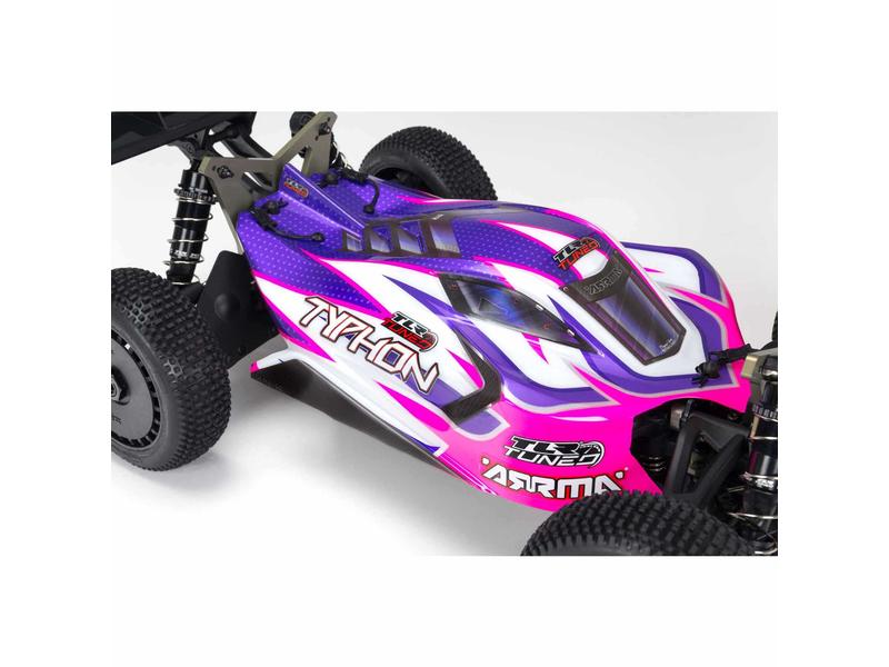 Arrma Buggy Typhoon TLR Tuned 4WD Roller, 1:8 4x4 Offroad Buggy in Roller Ausführung ohne Elektronik