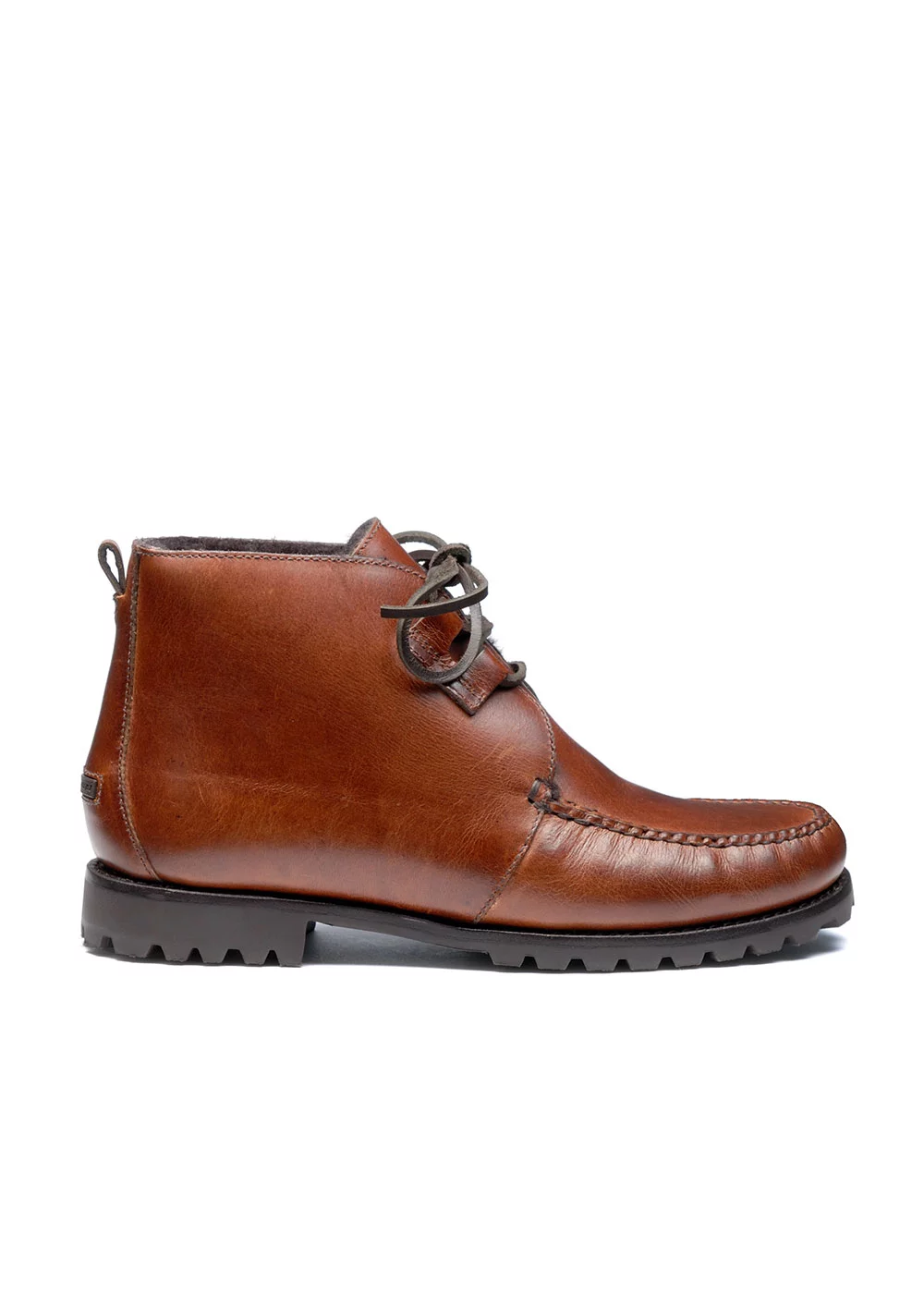 GHILLIE CHUKKA LUG CUIR MARRON FOURRE
