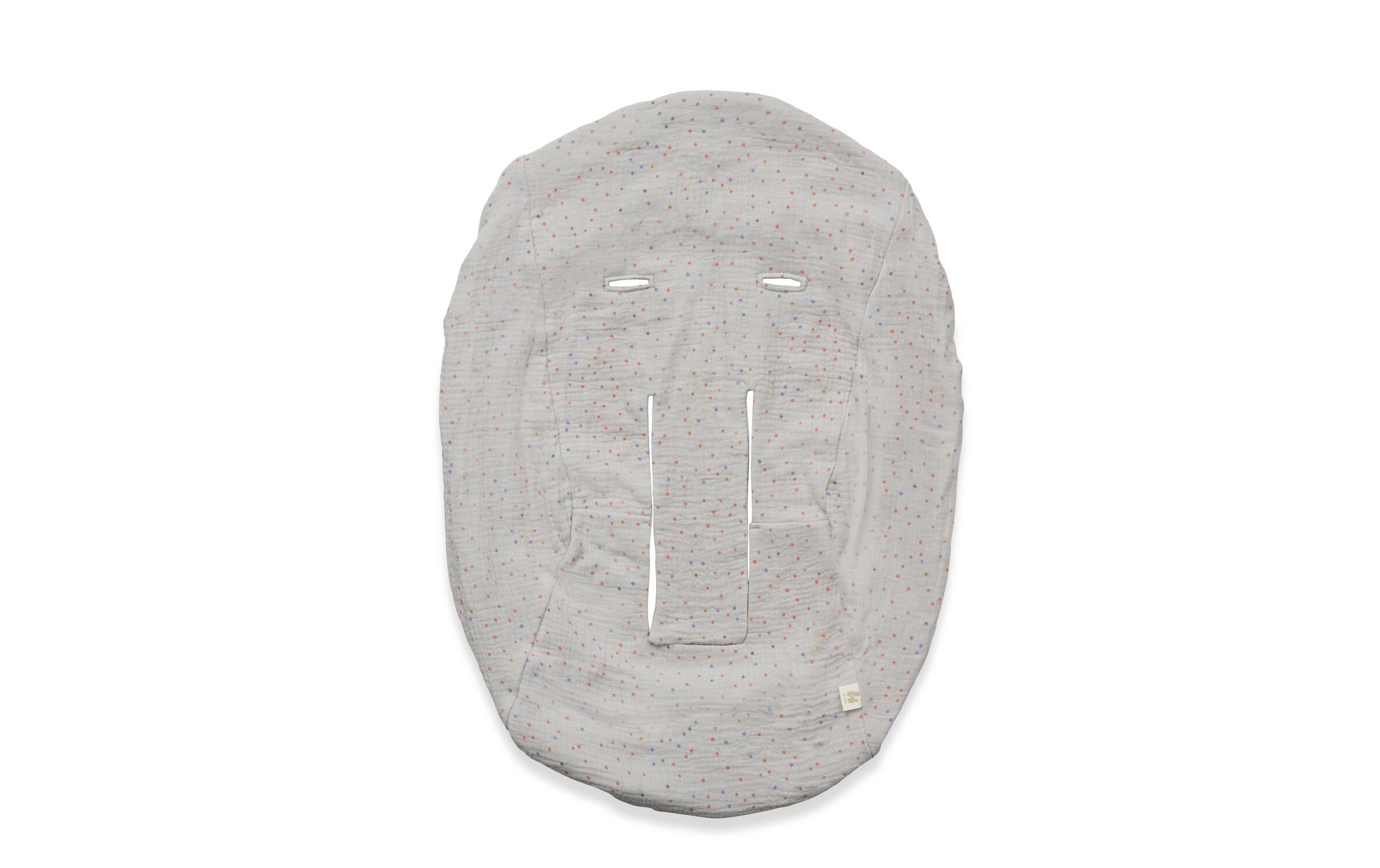 Bezug Bouncer Cover Beige DotsSchonbezug für Babywippen und Hochstuhlaufsätze